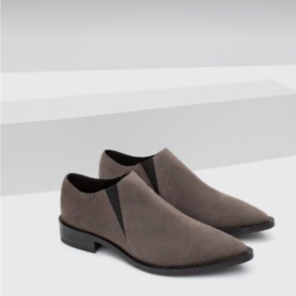 Zara Suede Ankle Shoes - Size 38 - BNWT